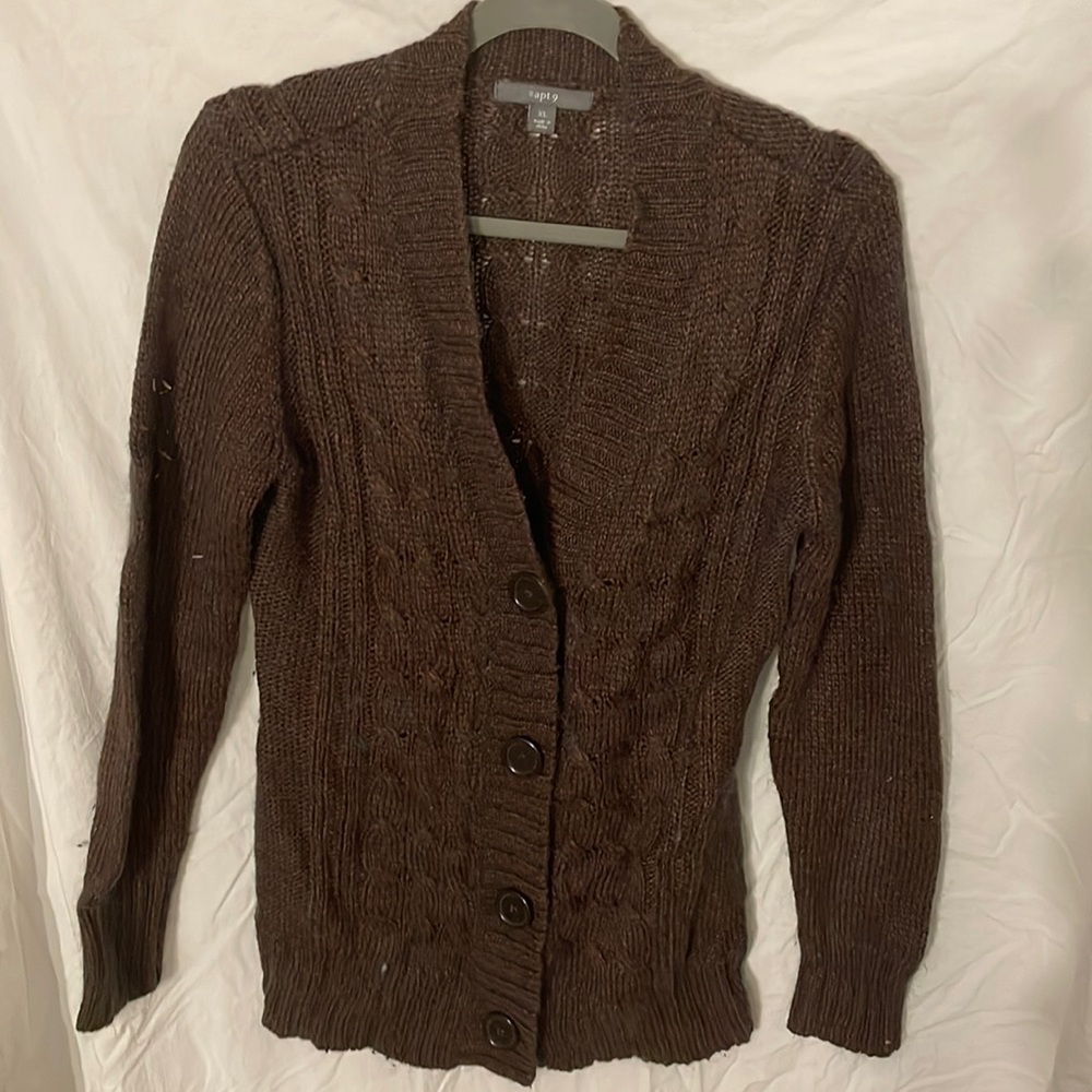 Brown cardigan